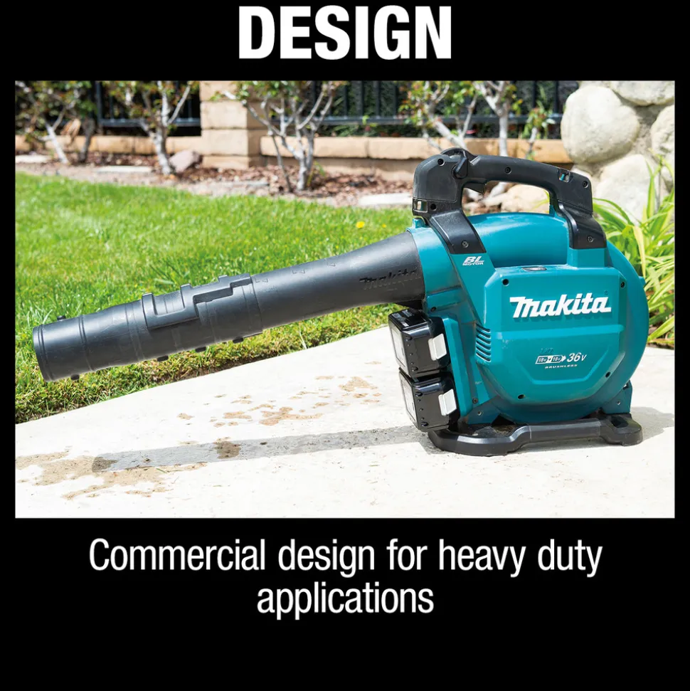 Factory Reconditioned Makita 18V X2 (36V) LXT Brushless Lithium-Ion Cordless Blower Kit with 2 Batteries (5 Ah)