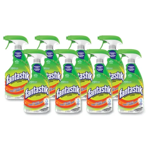 Fantastik 32 oz Disinfectant Multi-Purpose Cleaner - Fresh Scent (8/Carton)