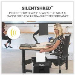 Fellowes Mfg Co. 100 Auto/10 Manual Sheet Capacity Micro-Cut Shredder