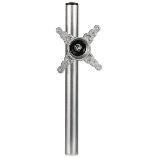 Fellowes Mfg Co. 180 Degree Rotation 180 Degree Pan Lotus Single Monitor Arm Kit for 26 in. Monitors Supports 17 lbs. - Silver