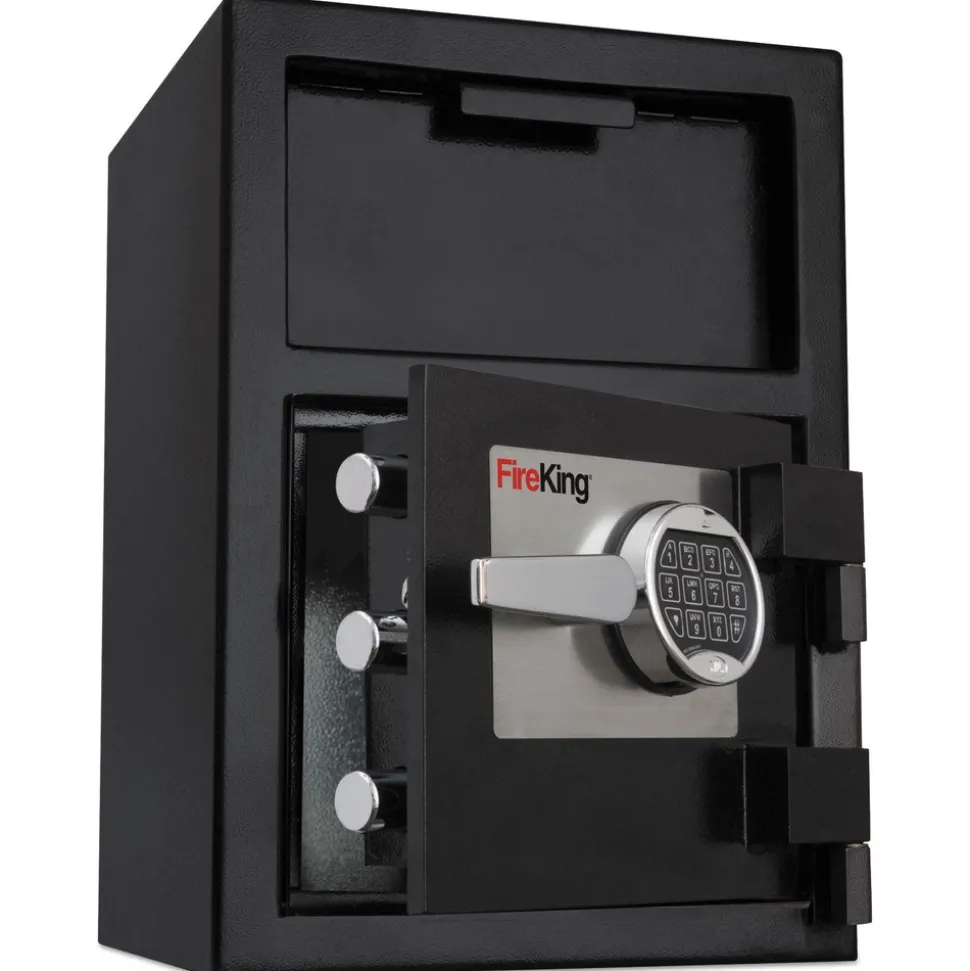 FireKing 24w x 13.4d x 10.83h 2.72 cu ft Depository Security Safe - Black