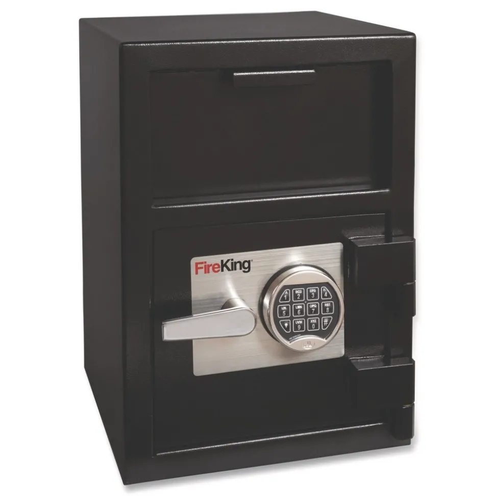 FireKing 24w x 13.4d x 10.83h 2.72 cu ft Depository Security Safe - Black