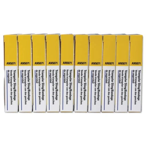 First Aid Only 40 in. x 40 in. x 56 in. First-Aid Refill Sling/Tourniquet Triangular Bandages (10/Pack)