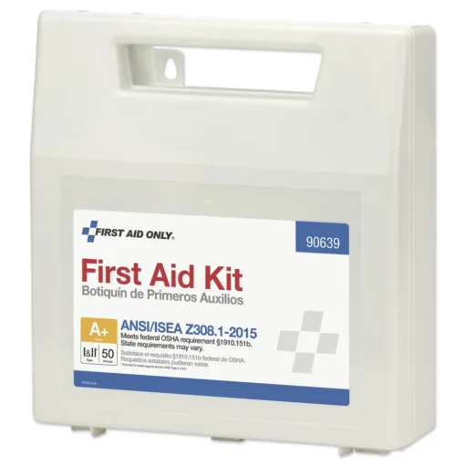 First Aid Only ANSI Class Aplus First Aid Kit for 50 People with Plastic Case (1-Kit)