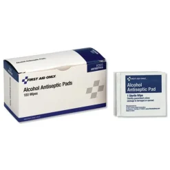 First Aid Only Dispenser Box Alcohol Cleansing Pads (100/Box)
