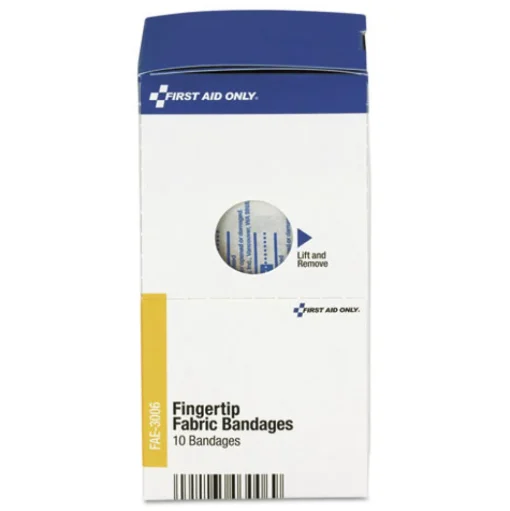 First Aid Only SmartCompliance 1.88 in. x 2 in. Fingertip Bandages (10/Box)