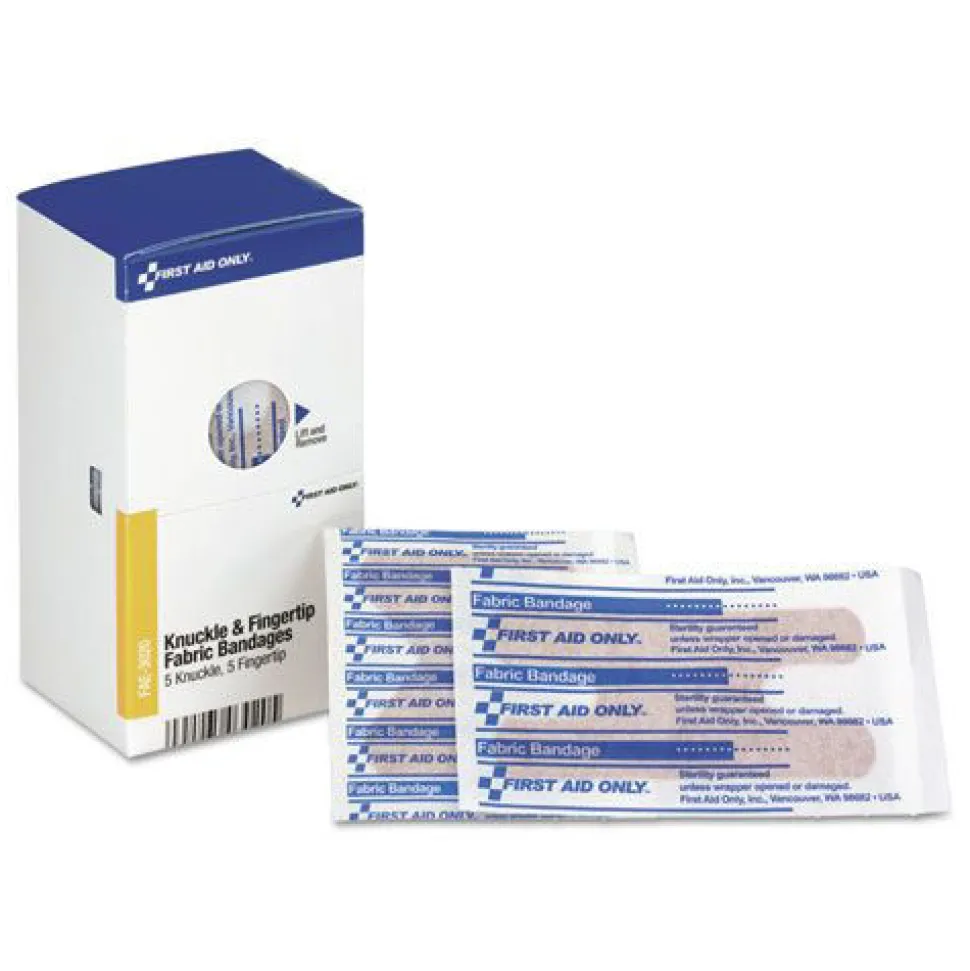 First Aid Only Sterilized Knuckle and Fingertip Bandages (10/Box)