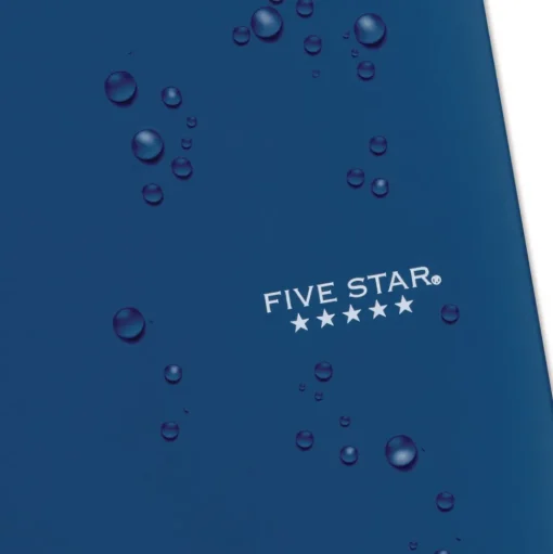 Five Star 11 in. x 9.13 in. Sheets Medium/College Rule 1-Subject Wirebound Notebook - Blue Cover