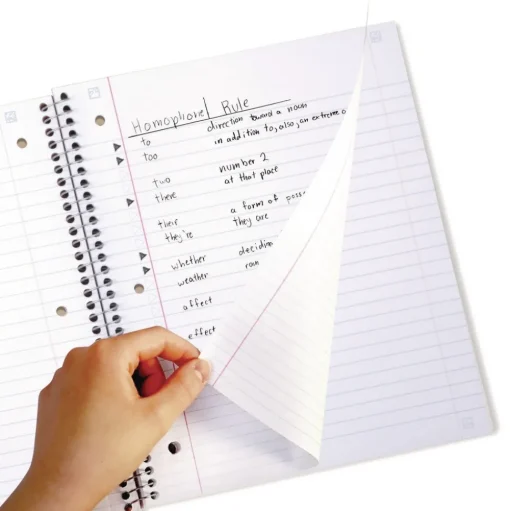 Five Star 10.5 x 9.18 Sheets (100) Wirebound Notebook - Randomly Assorted Cover Color
