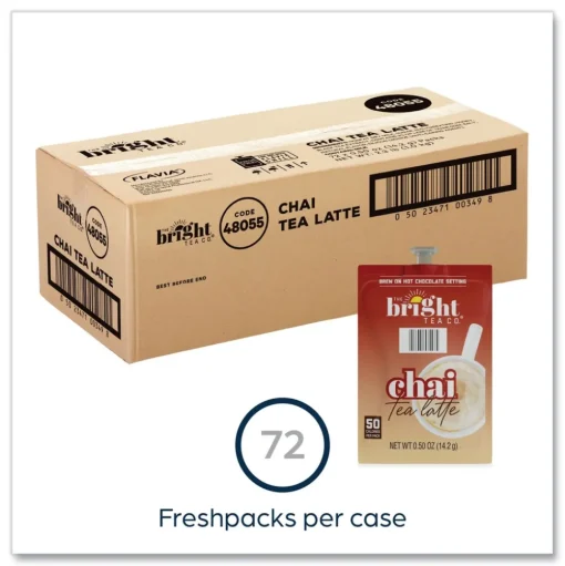 FLAVIA The Bright Tea Co. Tea Freshpack - Chai Latte (72/Carton)