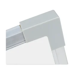 Flipside 48 in. x 36 in. Framed Dry Erase Board - White Surface, Satin Aluminum Frame