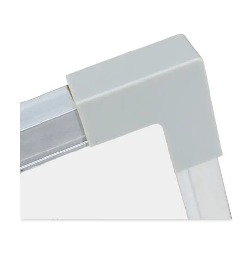 Flipside 48 in. x 36 in. Framed Dry Erase Board - White Surface, Satin Aluminum Frame