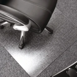 Floortex Cleartex Ultimat 48 in. x 60 in. Polycarbonate Chair Mat for Low/Medium Pile Carpet - Clear
