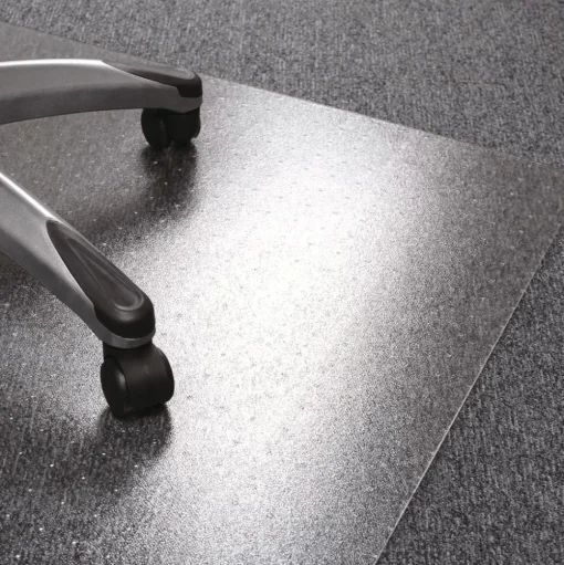 Floortex Cleartex Ultimat 48 in. x 60 in. Polycarbonate Chair Mat for Low/Medium Pile Carpet - Clear