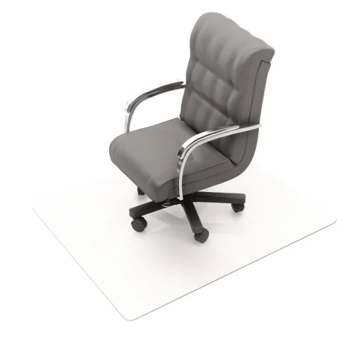 Floortex Cleartex Ultimat 48 in. x 60 in. Polycarbonate Chair Mat for Low/Medium Pile Carpet - Clear