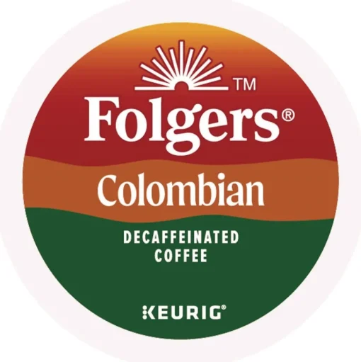 Folgers 100% Colombian Decaf Coffee K-Cups (24/Box)