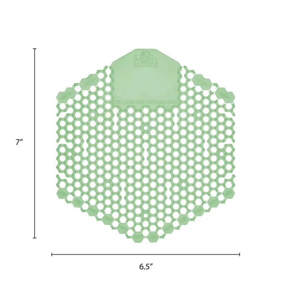 Fresh Products Wave 3D Urinal Deodorizer Screen - Cucumber Melon Scent, Green (10/Box)