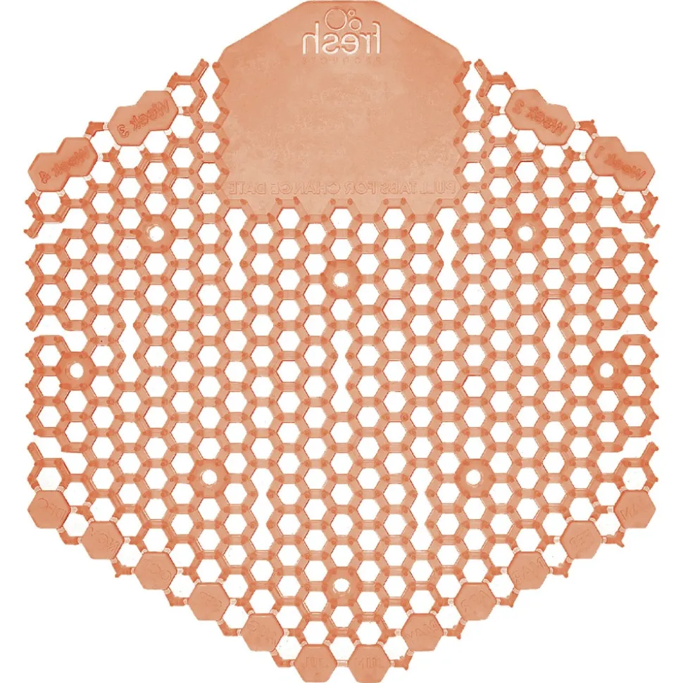 Fresh Products Wave 3D Urinal Deodorizer Screen - Mango Scent, Orange (10/Box)
