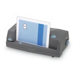 GBC 24-Sheet 3230ST Electric 2- to 3-Hole Adjustable Punch/Stapler - Gray