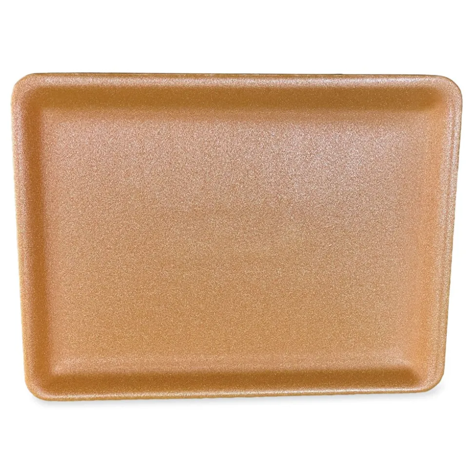 GEN 12.25 in. x 9.25 in. x 0.62 in. #9P Meat Trays - Yellow (200/Carton)