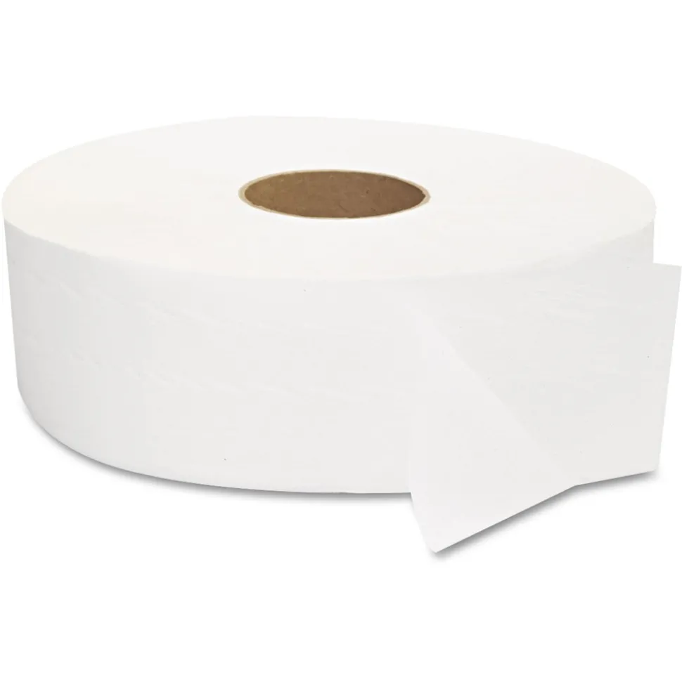 GEN G1513 3.3 in. x 1375 ft. 2-Ply JRT Septic Safe Jumbo Bath Tissue - White (6/Carton)