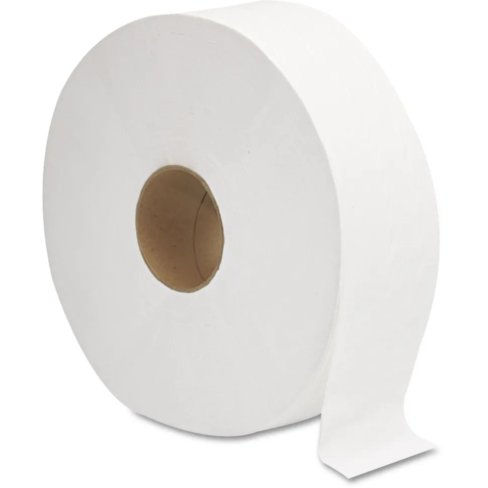 GEN G1513 3.3 in. x 1375 ft. 2-Ply JRT Septic Safe Jumbo Bath Tissue - White (6/Carton)