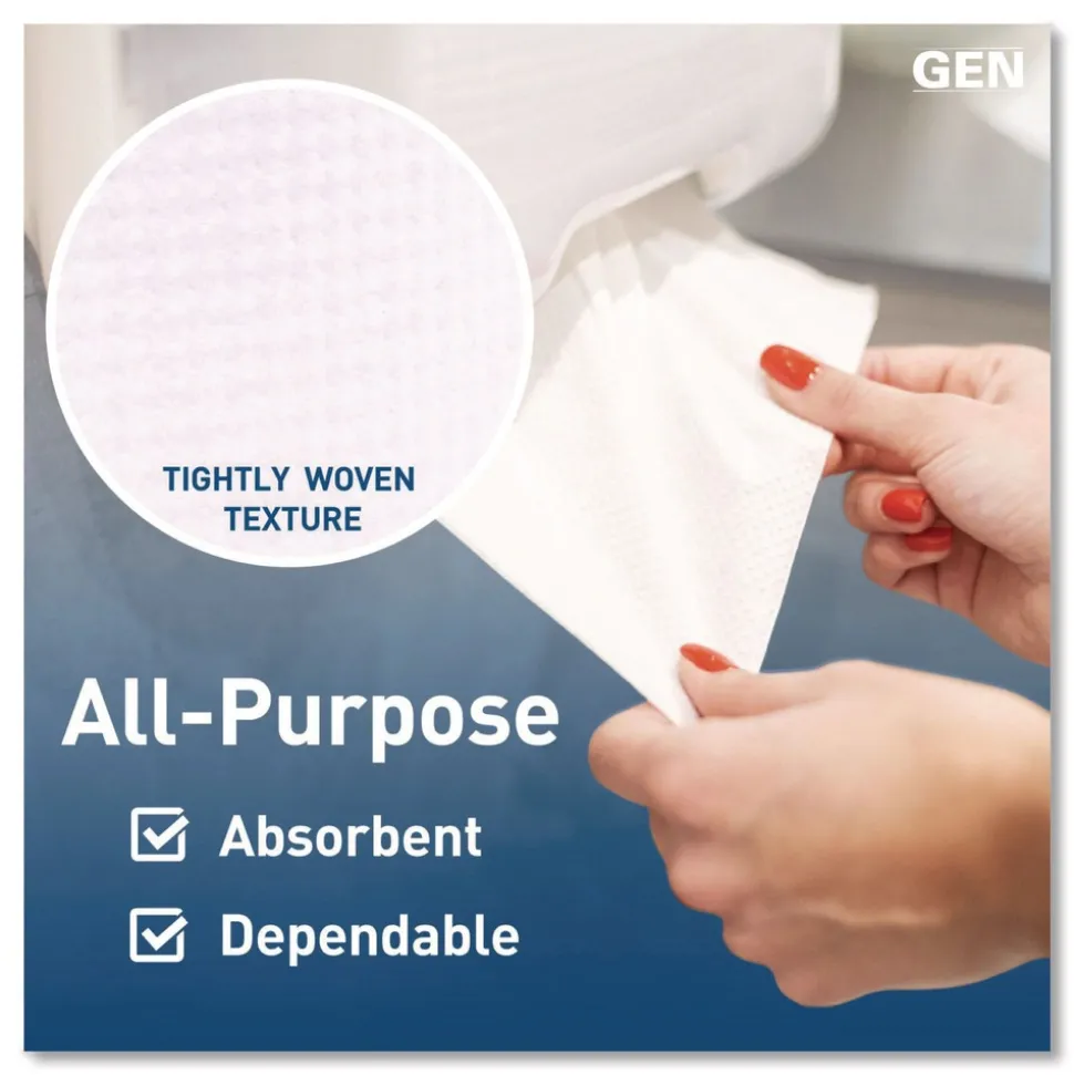 GEN G2820 1-Ply 8 in. x 800 ft. Hardwound Roll Towels - White (6/Carton)