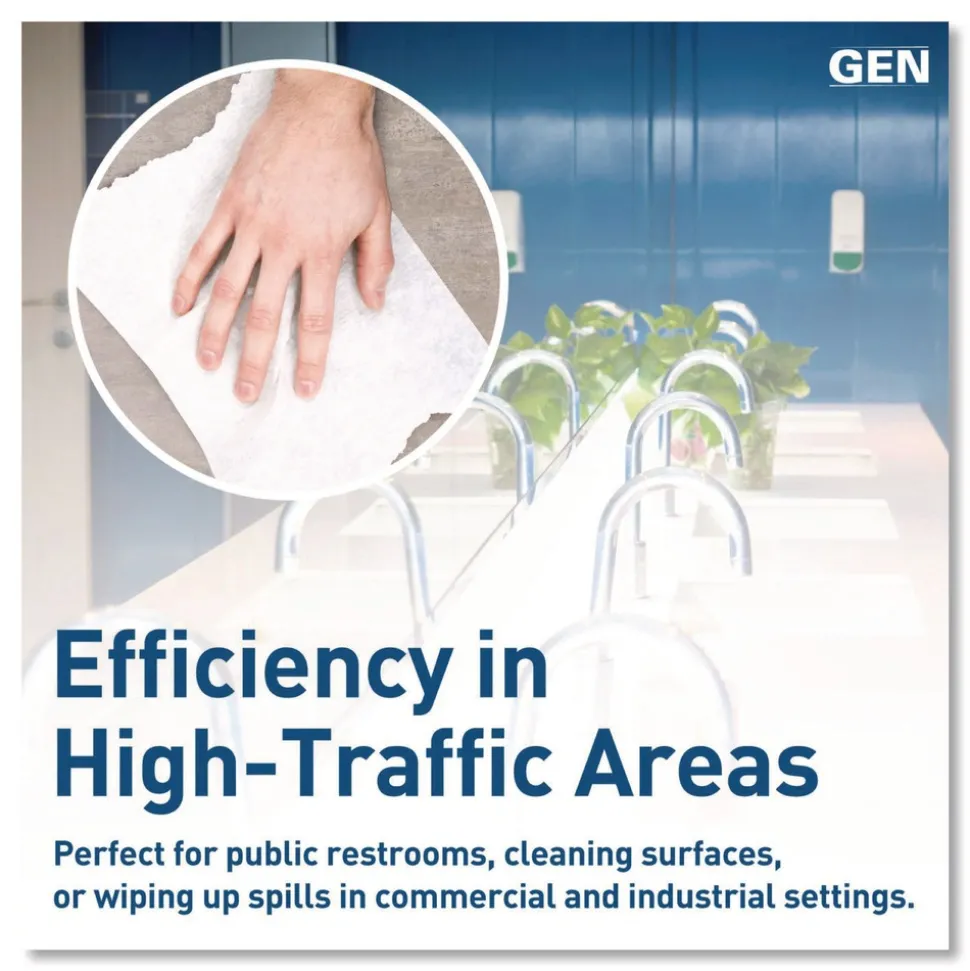 GEN G2820 1-Ply 8 in. x 800 ft. Hardwound Roll Towels - White (6/Carton)