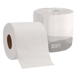 Georgia Pacific Professional 2-Ply Septic Safe Pacific Blue Basic Bathroom Tissue - White (550 Sheets/Roll, 80 Rolls/Carton)