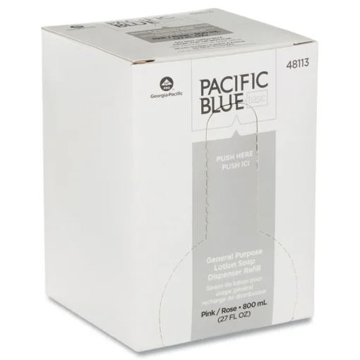 Georgia Pacific Professional 800 mL Liquid General Purpose Soap Refill - Pink Pearlescent (12/Carton)