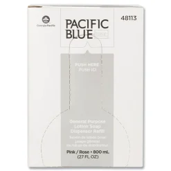Georgia Pacific Professional 800 mL Liquid General Purpose Soap Refill - Pink Pearlescent (12/Carton)