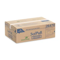 Georgia Pacific Professional 26470 7.87 in. x 1000 ft. 1-Ply Hardwound Nonperforated Paper Towel Roll - White (6 Rolls/Carton)