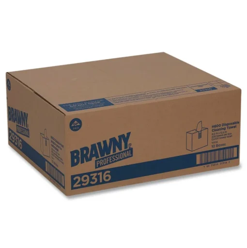 Georgia-Pacific 29316 9.1 in. x 12.5 in. Lightweight Disposable Shop Towel - White (200/Box)