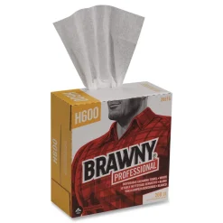 Georgia-Pacific 29316 9.1 x 12.5 Lightweight Disposable Shop Towels - White (2000/Carton)