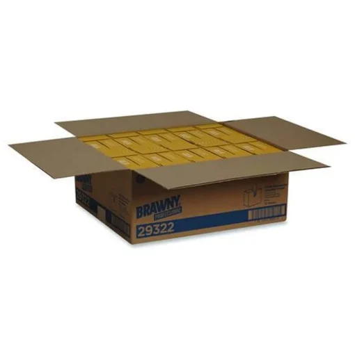 Georgia-Pacific 9 in. x 12.5 in. Heavyweight HEF Disposable Shop Towels - White (176/Box, 10 Boxes/Carton)