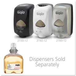 GOJO Industries 5362-02 1200 mL Premium Foam Antibacterial Hand Wash - Fresh Fruit Scent (2/Carton)