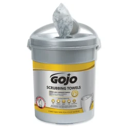 GOJO Industries 10-1/2 in. x 12-1/4 in. Scrubbing Towels, Hand Cleaning - Fresh Citrus (6/Carton)