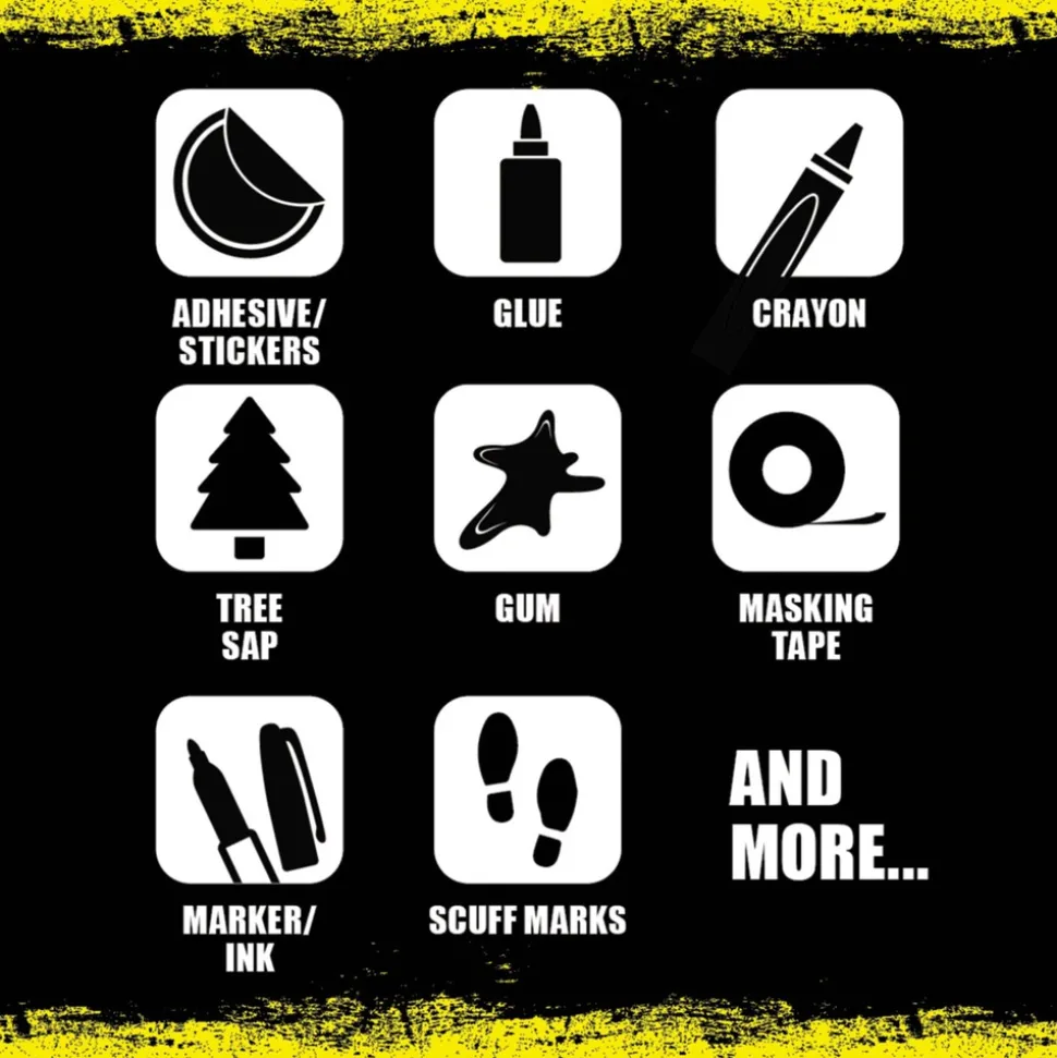 Goo Gone 1-Ply 8 in. x 7 in. Clean Up Wipes - Citrus Scent, White (4/Carton)