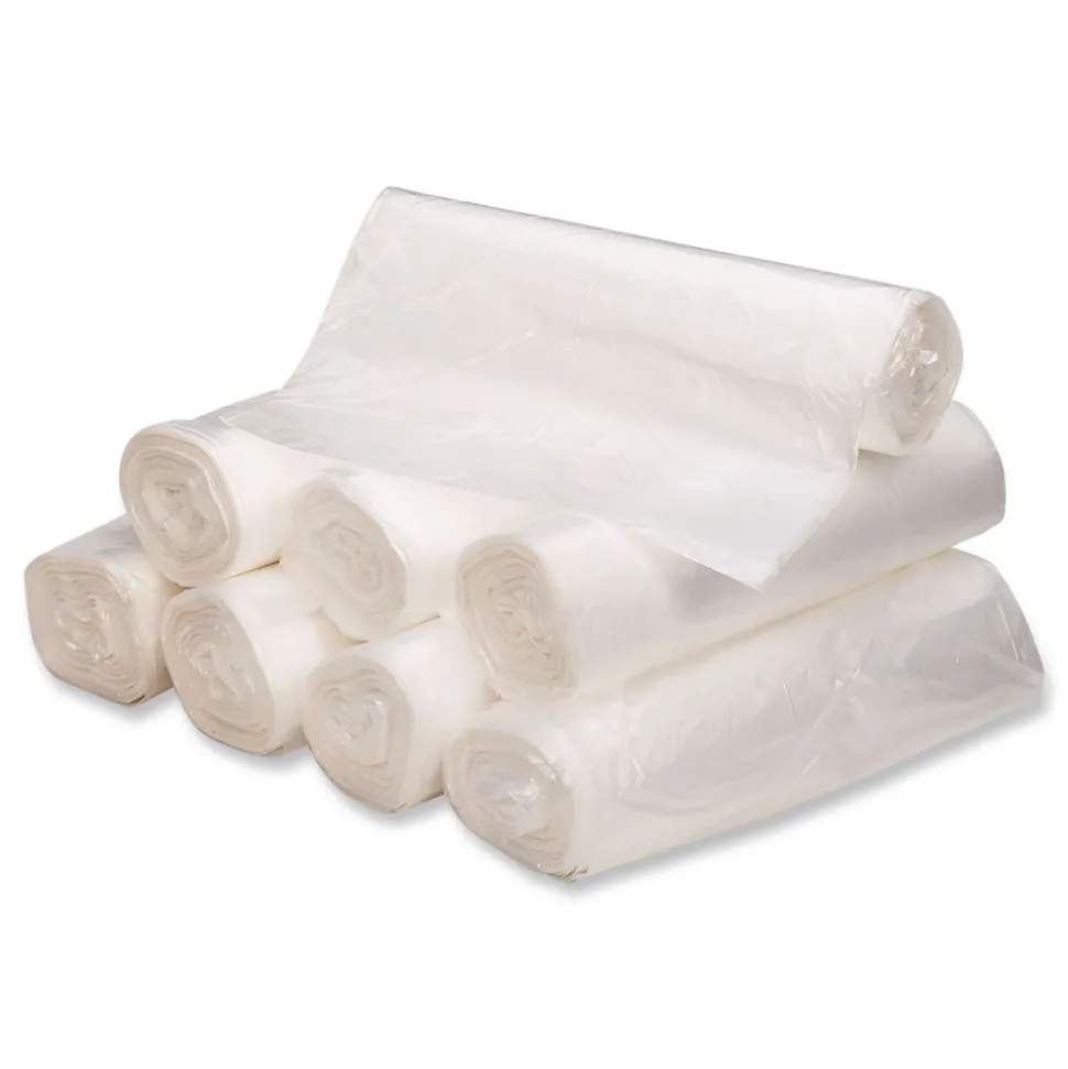 Good 'n Tuff 40 in. x 46 in. 45-Gallon 10 mic. Waste Can Liners - Natural (250/Carton)