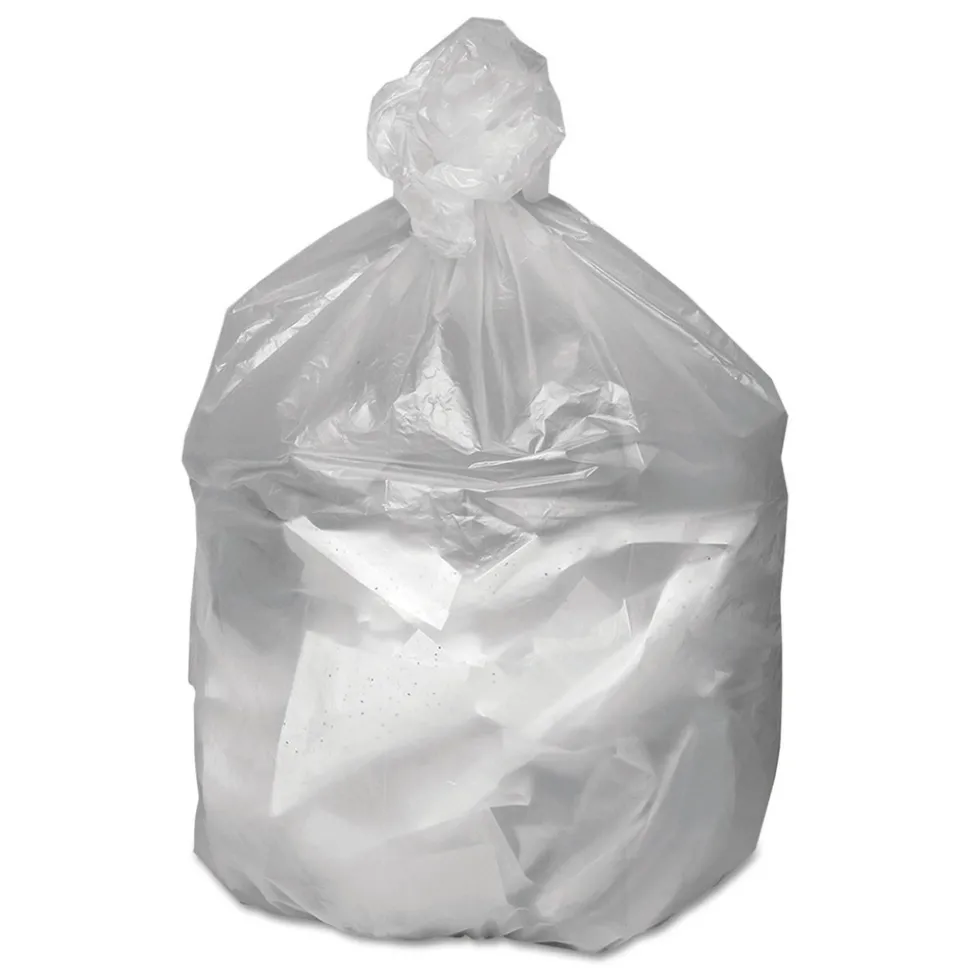 Good 'n Tuff 30 in. x 36 in. 30-Gallon 8 mic. Waste Can Liners - Natural (500/Carton)