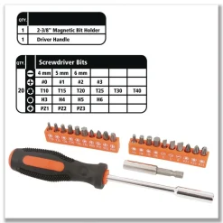 Great Neck 12.38 in. x 3 in. x 7.25 in. Homeowner's 39-Piece Tool Set with Carry Case