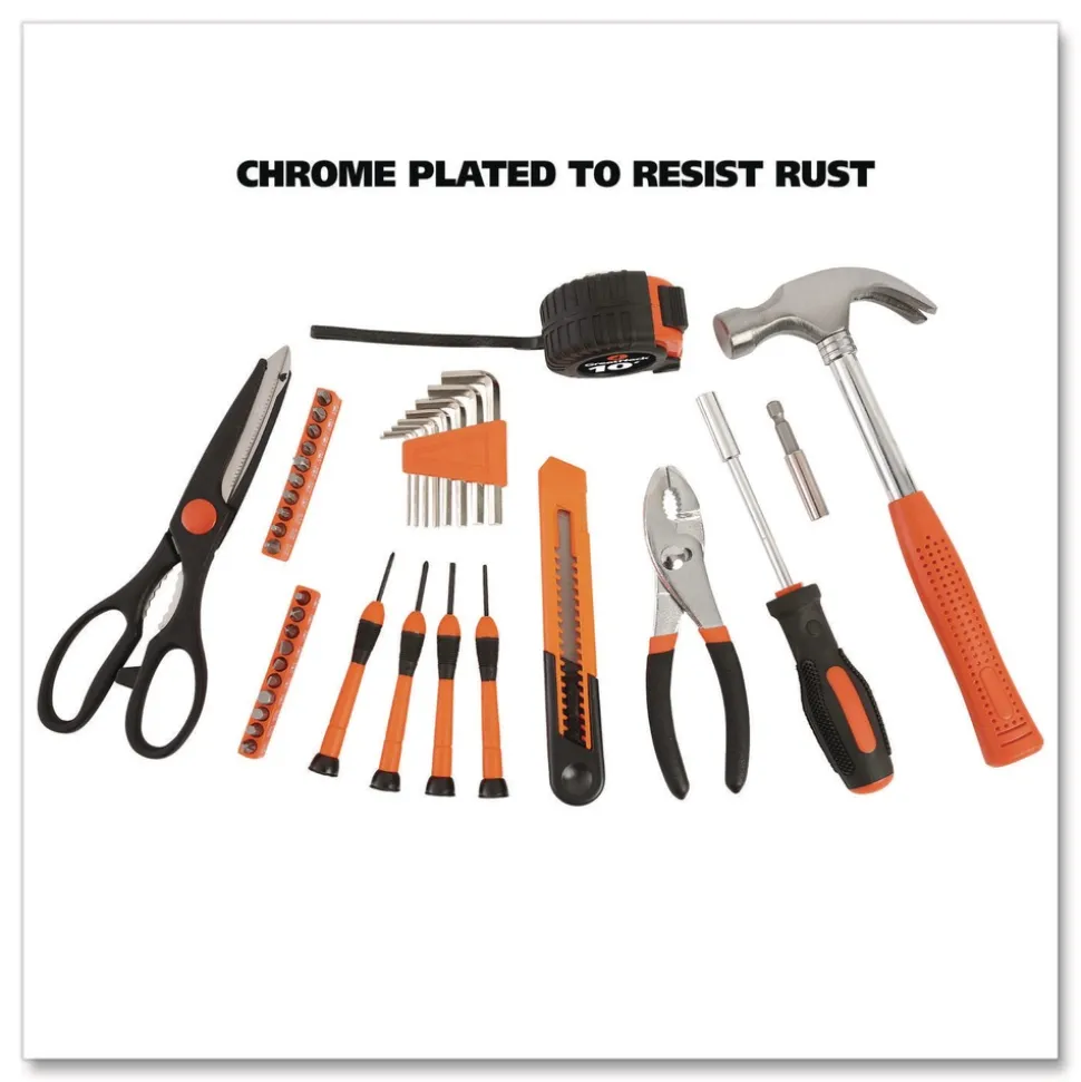 Great Neck 12.38 in. x 3 in. x 7.25 in. Homeowner's 39-Piece Tool Set with Carry Case