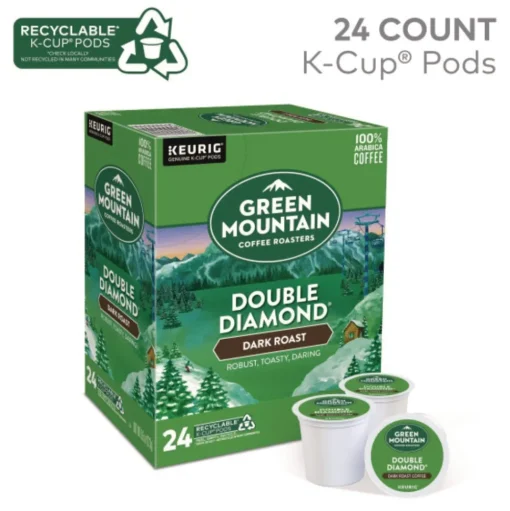 Green Mountain Coffee 5000330051 Coffee K-Cups - Double Black Diamond Extra Bold (96/Carton)