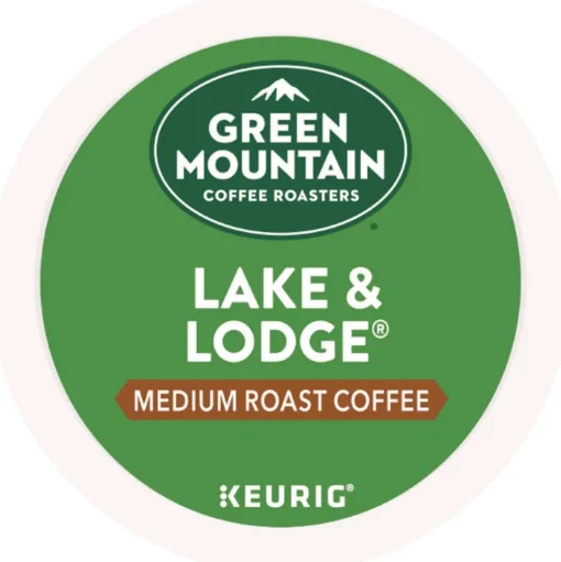Green Mountain Coffee 5000359049 Medium Roast Coffee K-Cups - Lake and Lodge (96/Carton)