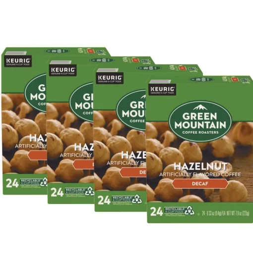 Green Mountain Coffee Coffee K-Cups - Hazelnut Decaf (96/Carton)
