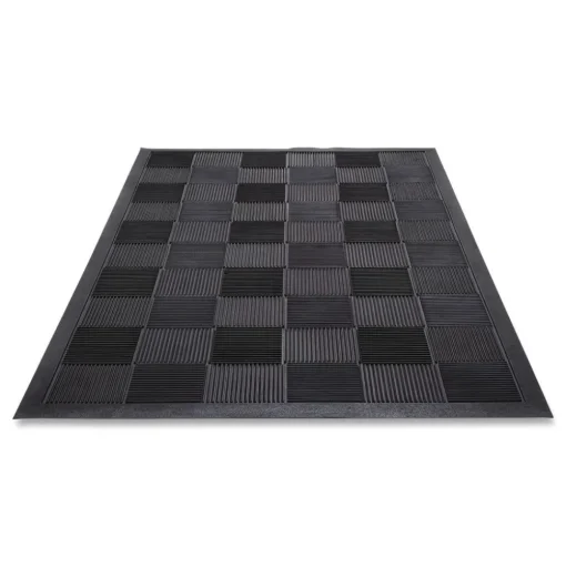 Guardian 36 in. x 60 in. Parquet Wiper Scraper Mat - Black
