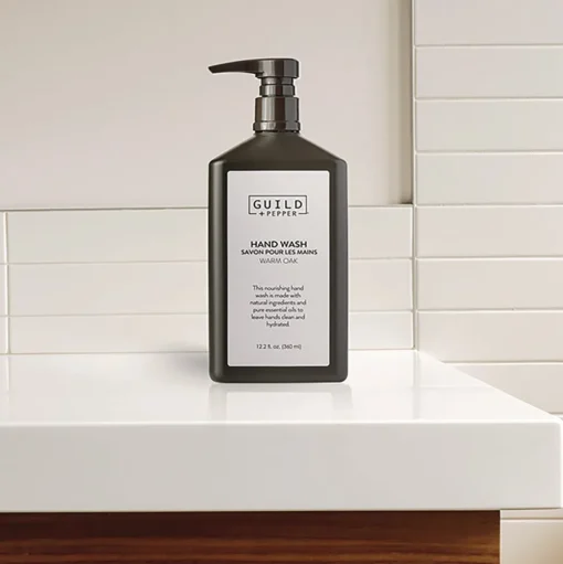 Guild+Pepper 12.2 oz Hand Wash - Warm Oak Scent (12/Carton)