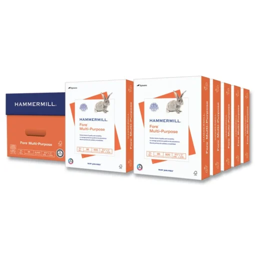 Hammermill Fore 8.5 in. x 11 in. 96 Bright 24 lbs. Bond Weight Multipurpose Print Paper - White (1-Pallet)