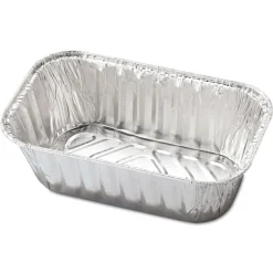 Handi-Foil HFA 31730 5.72 in. x 3.31 in. x 2.03 in. 1 lbs. Capacity Aluminum Baking Pan (200/Carton)