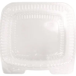 Handi-Foil HFA 6091S-250 8 in. x 3 in. x 8.87 in. 46 oz. Handi-Lock Plastic Food Container - Clear (250/Carton)